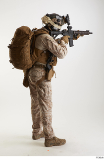  Photos Casey Schneider Paratrooper Pose 5 aiming gun standing whole body 0006.jpg